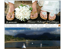 Tablet Screenshot of kauaiislandweddings.com